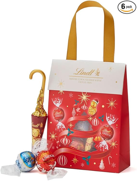 【 Lindt 公式】リンツ チョコレート リンドールバッグ クリスマス 限定 6個入